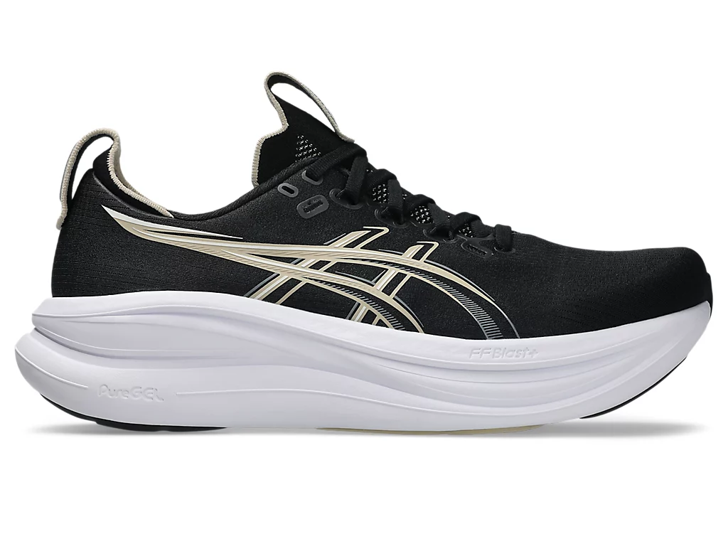 ASICS GEL-NIMBUS 28 Running Shoes Black/Feather Grey 1011C145-002