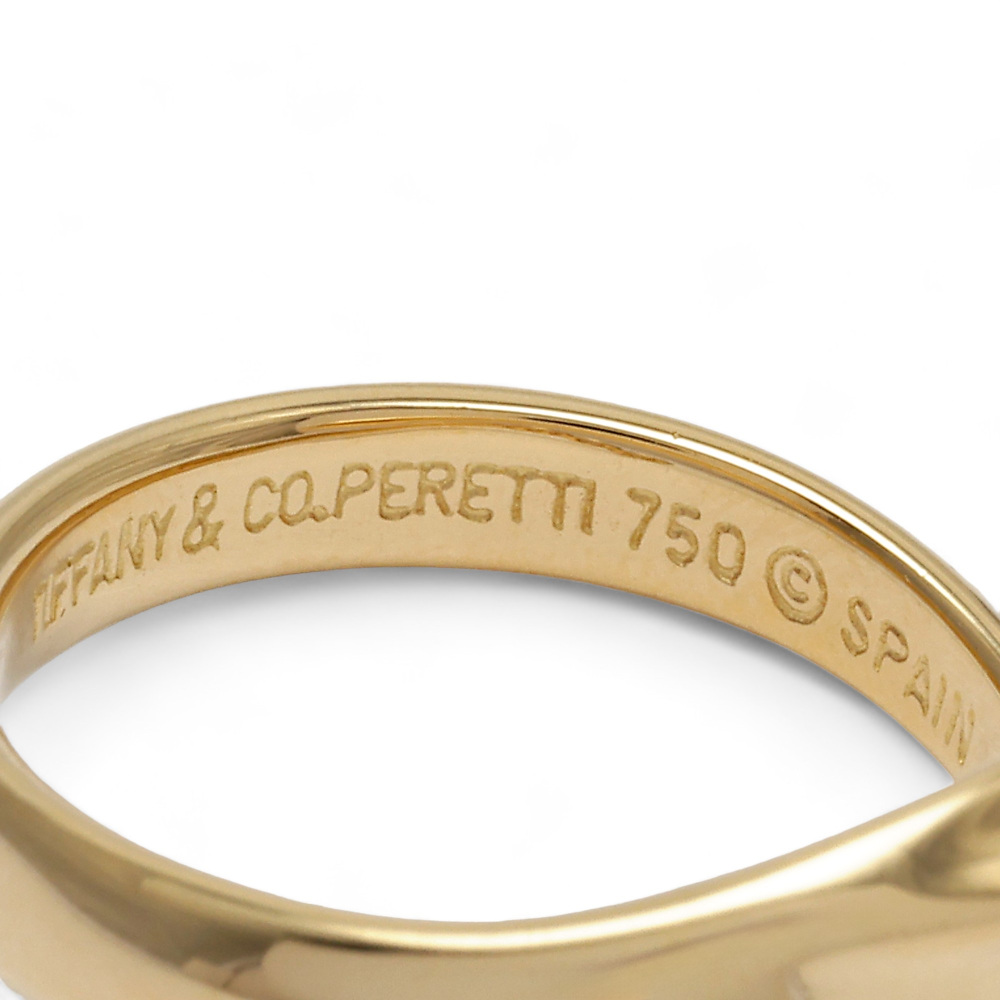 Tiffany & Co. Elsa Peretti Snake Ring 18K Yellow Gold Diamond