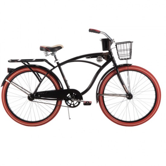 26″ Nel Lusso Men’s Cruiser Bike, Black