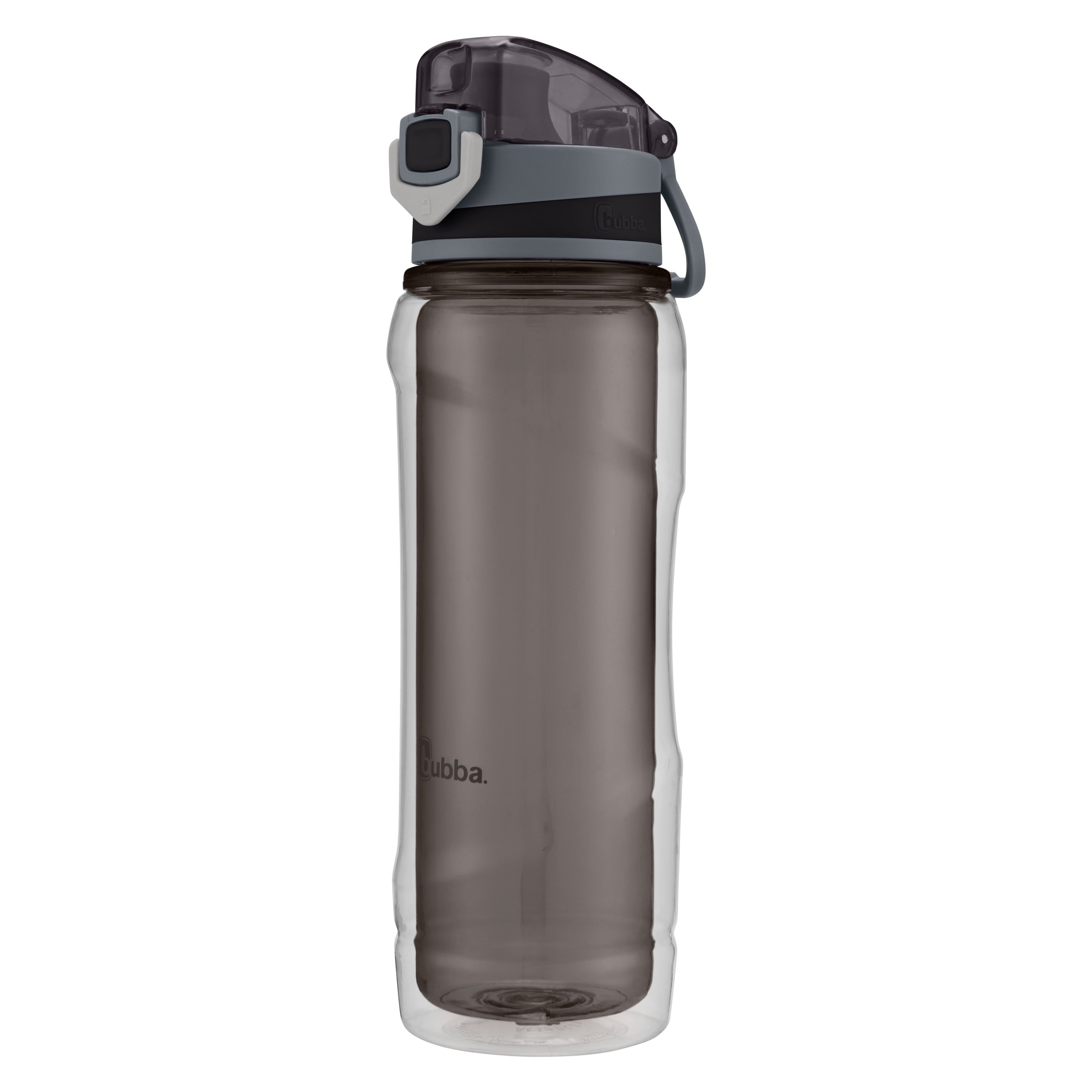 Bubba Flo Duo 24 oz Smoke and Black Insulated Plastic Water Bottle with Wide Mouth Lid