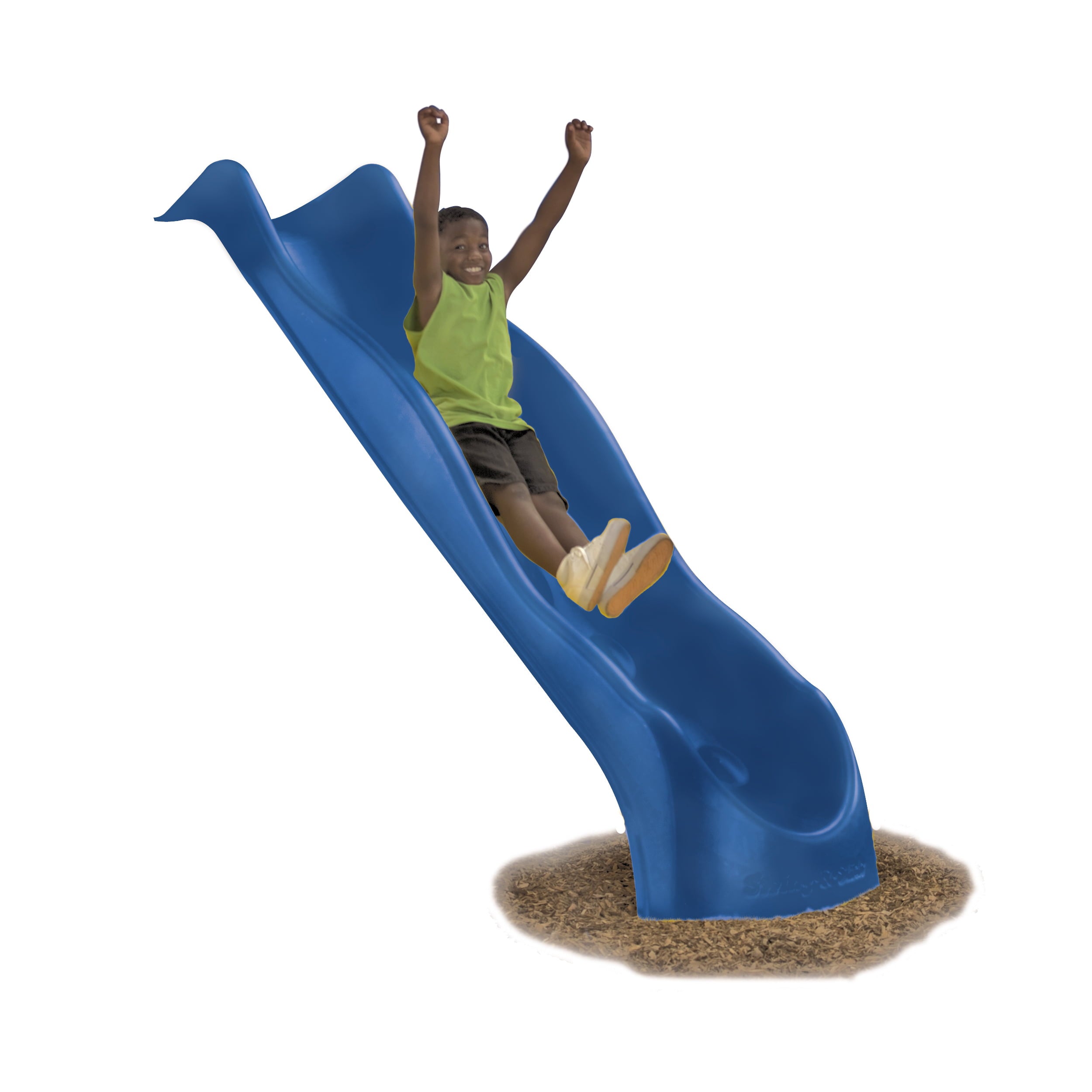 Swing-N-Slide 5 Foot Super Speed Wave Slide with Lifetime Warranty, Blue