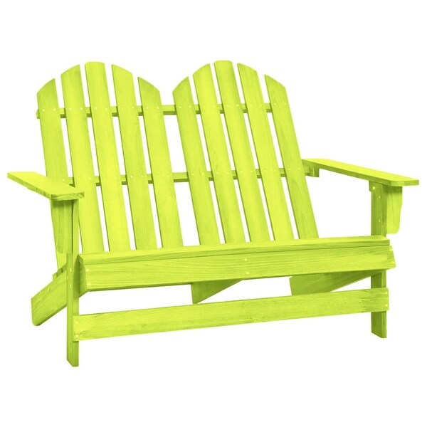 vidaXL 2Seater Patio Adirondack Chair Solid Wood Fir