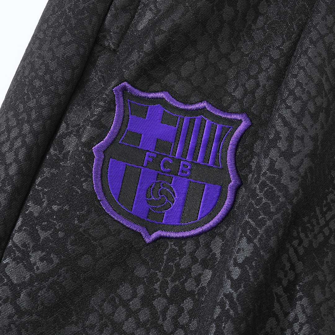 Barcelona 1/4 Zip Tracksuit 2025/26 Black
