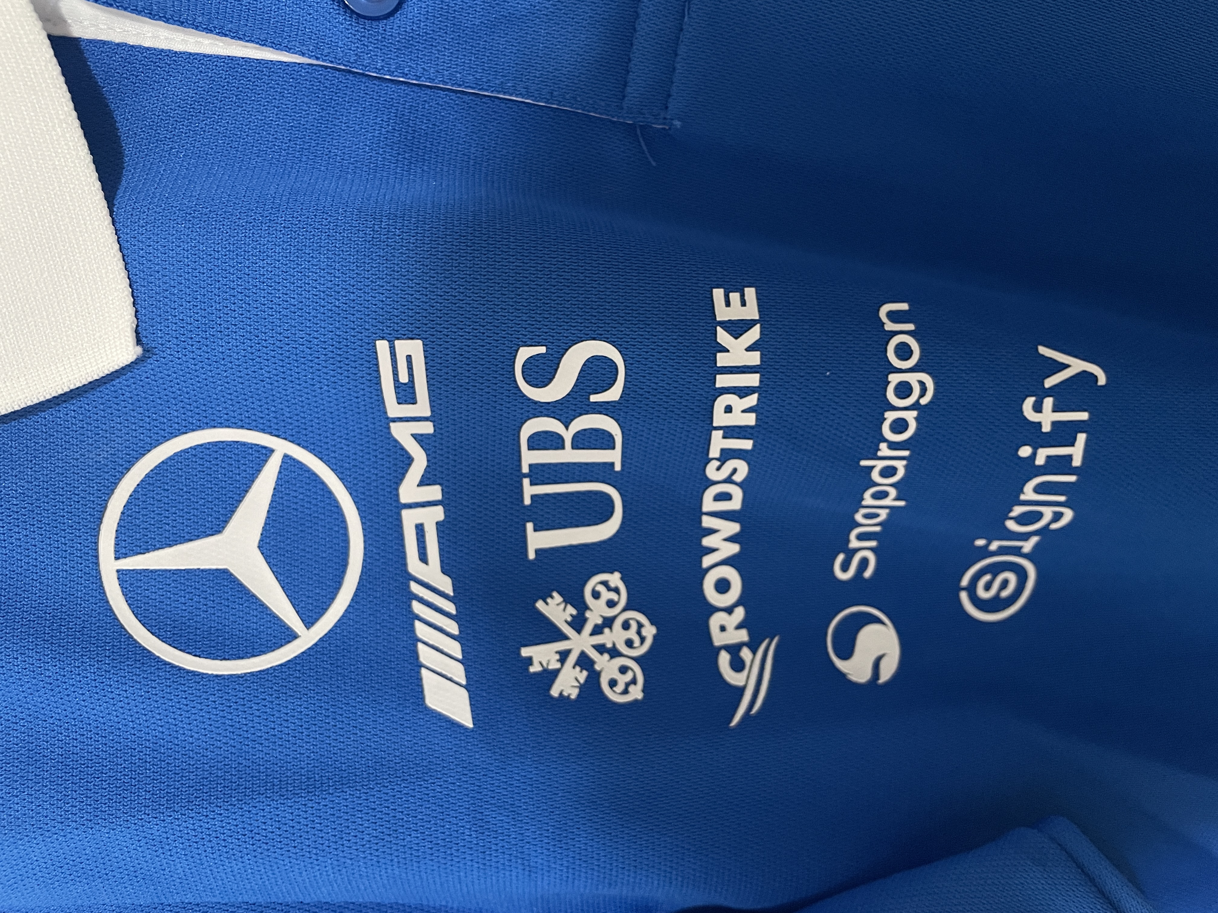 2026 F1 Polo Mercedes Blue S-5XL