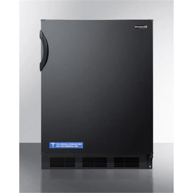 Summit Appliance  33.25 x 23.63 x 23.5 in. Freestanding Refrigerator-Freezer, Black