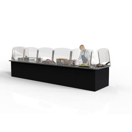 Rosseto Serving Solutions Connectable Buffet Sneeze Guard, 24 Ag200