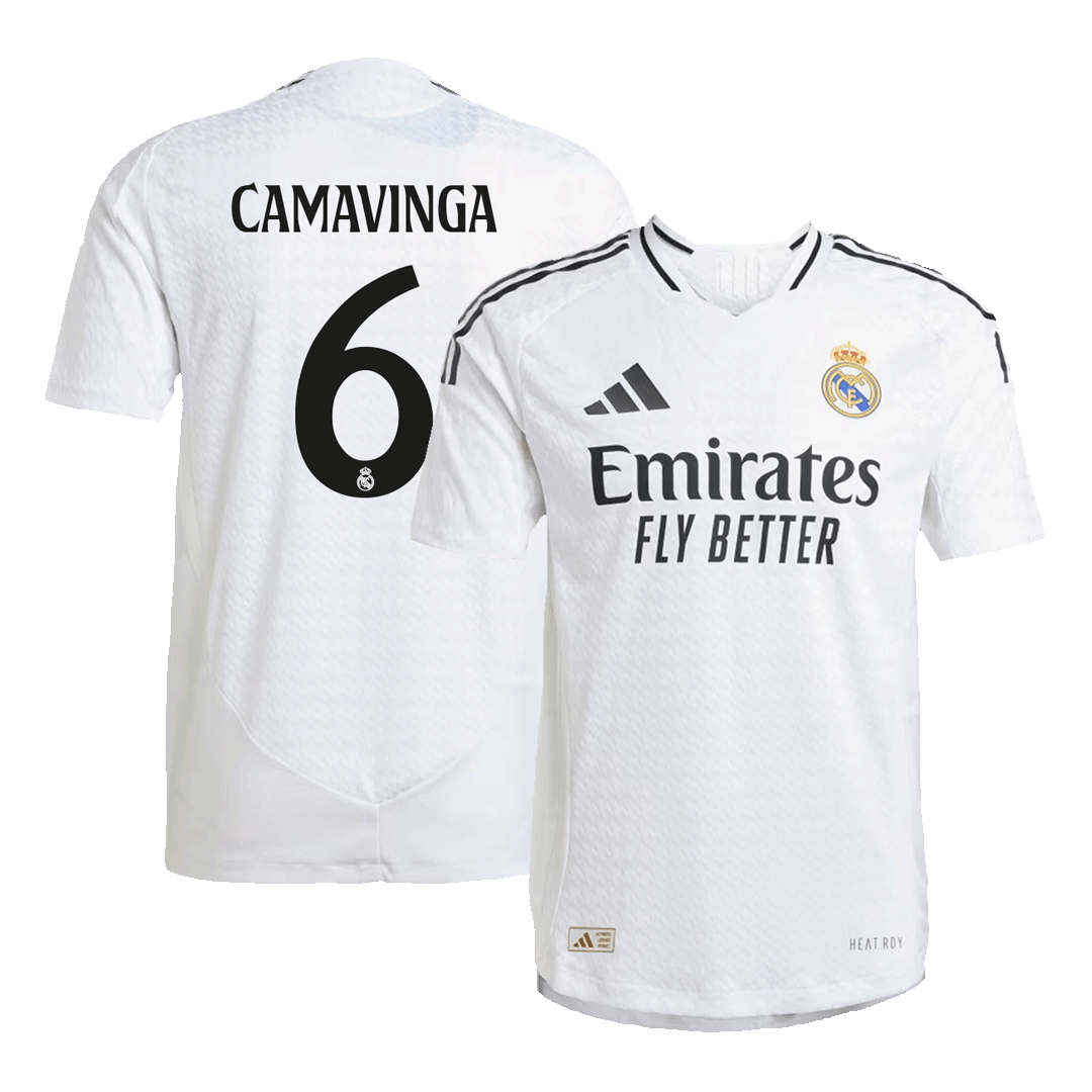 CAMAVINGA #6 Real Madrid Home Player Version Jersey