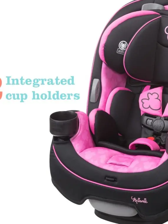 Safety 1st Grow & Go Convertible Car Seat – All-in-One Design with Minnie-Themed Fabric (2025)