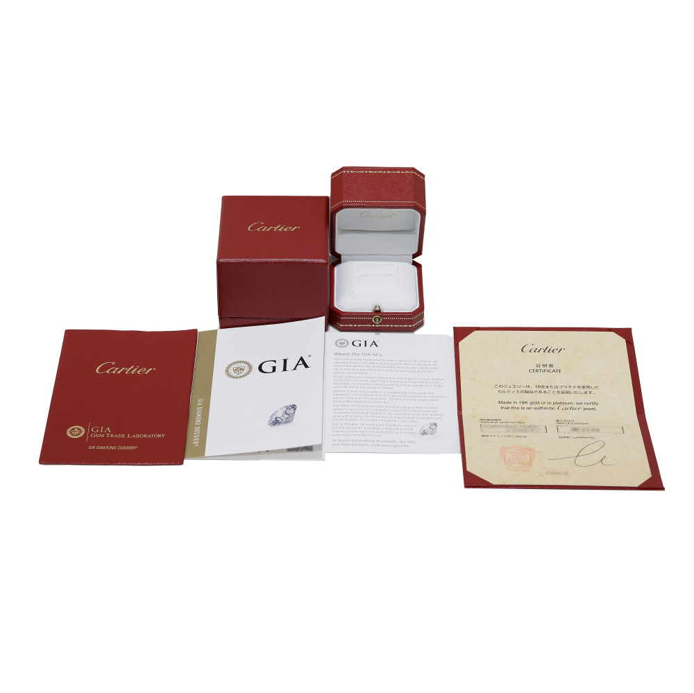 Cartier Solitaire 1895 Ring Platinum Diamond N4161100