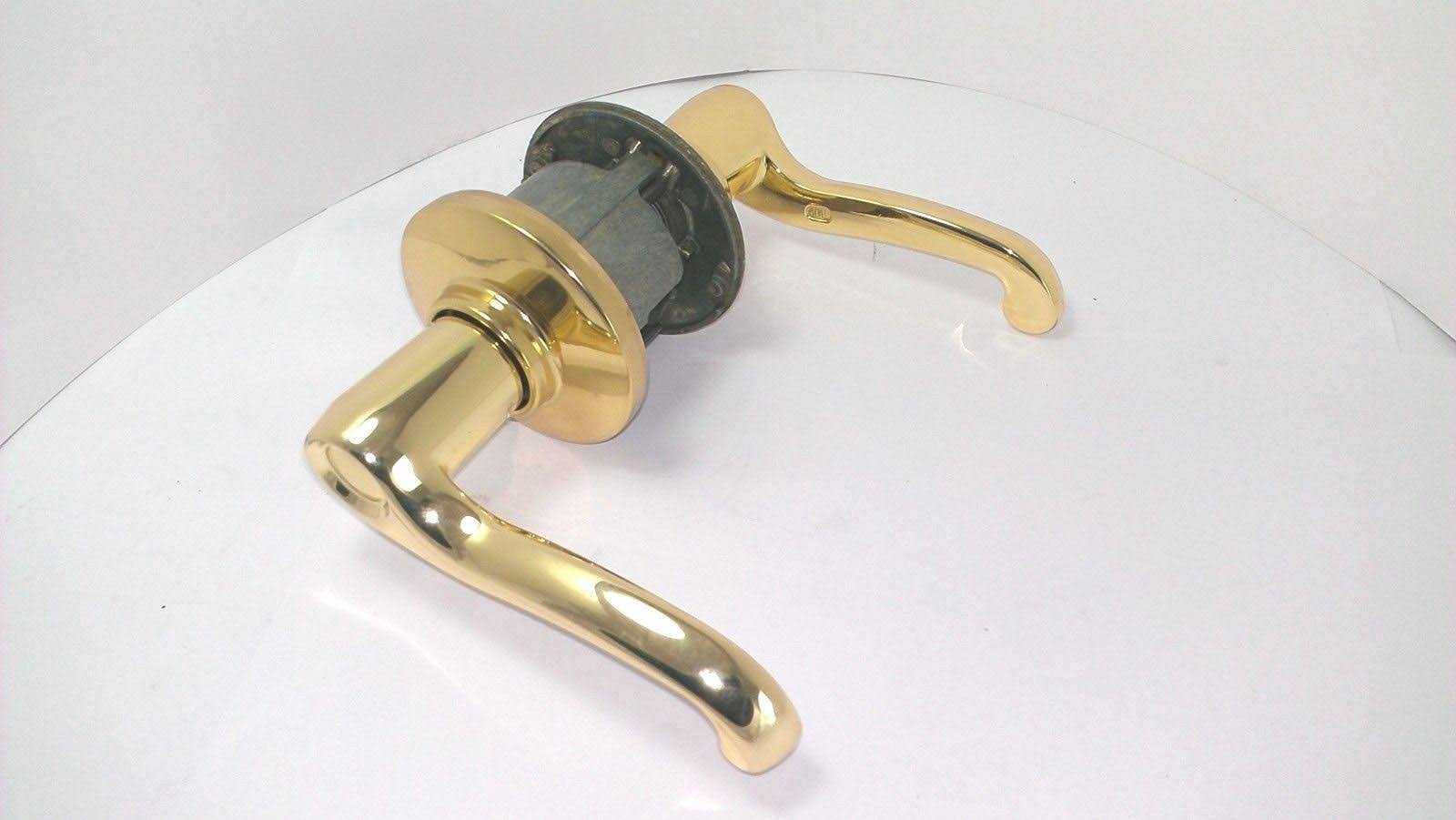 Schlage S10FLA605RH Flair Right Hand Passage Leverset in Polished Brass