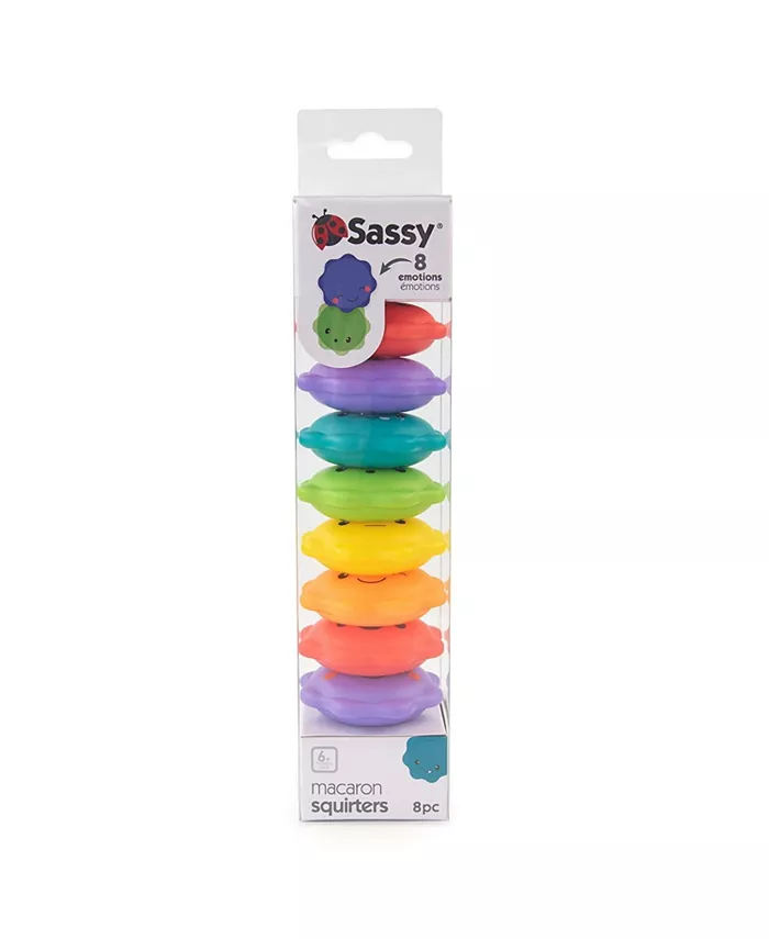 Sassy Baby Sassy Macaron Bath Squirter Toys, 8 Piece, 6 Month plus