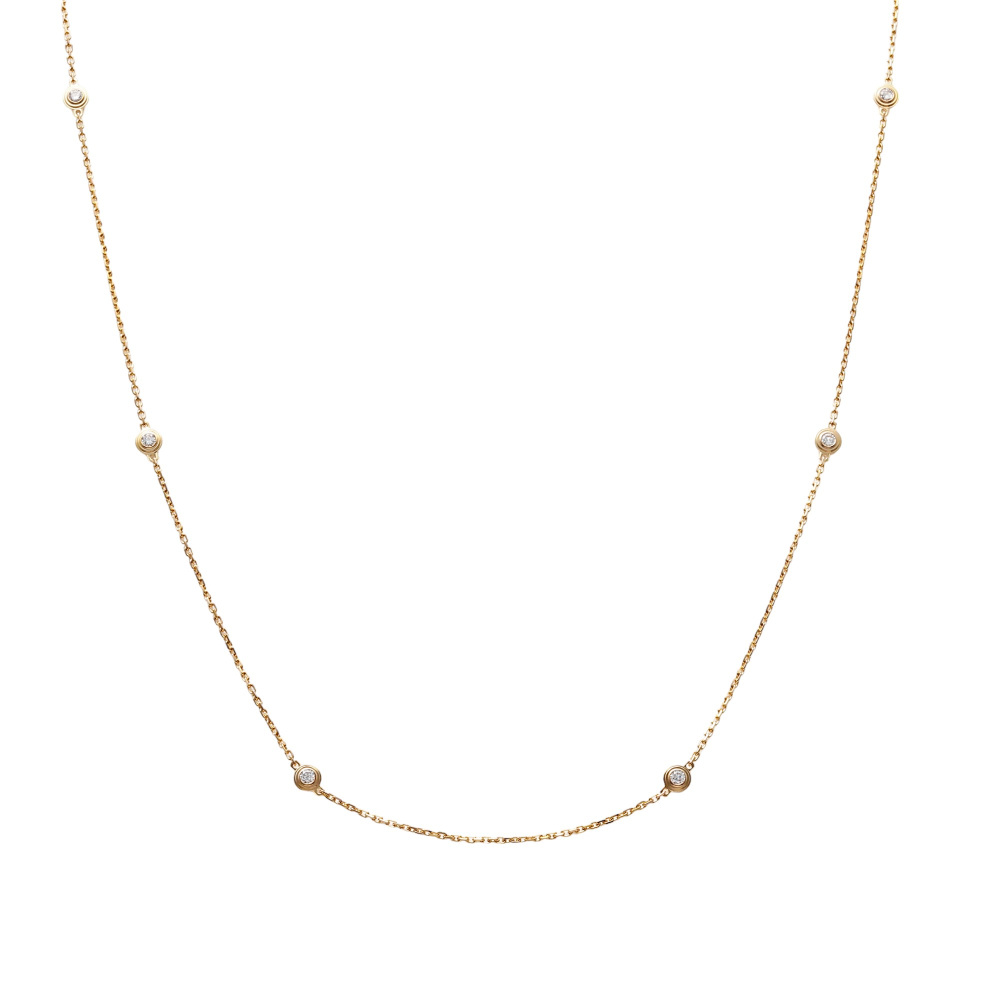 Cartier Diaman Leger Necklace 18K Rose Gold Diamond B7218700