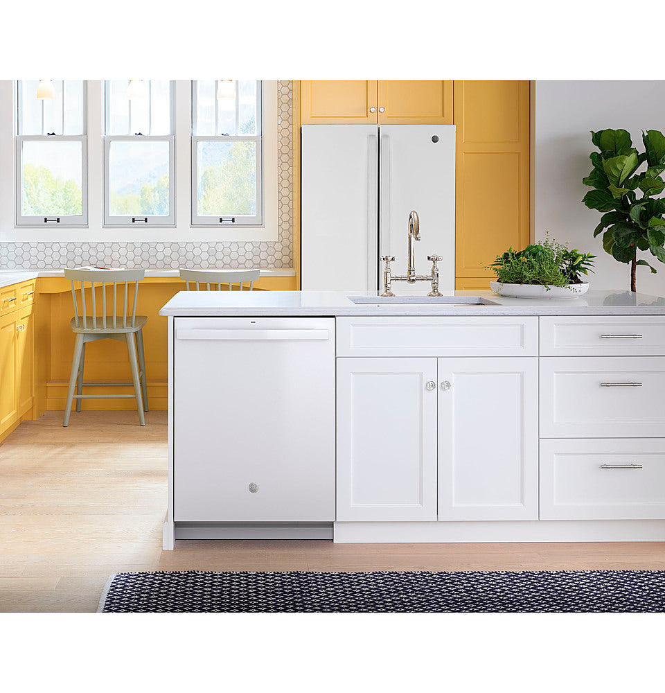 GE - Top Control Built-In Dishwasher with 3rd Rack, Dry Boost, 50 dBa - White