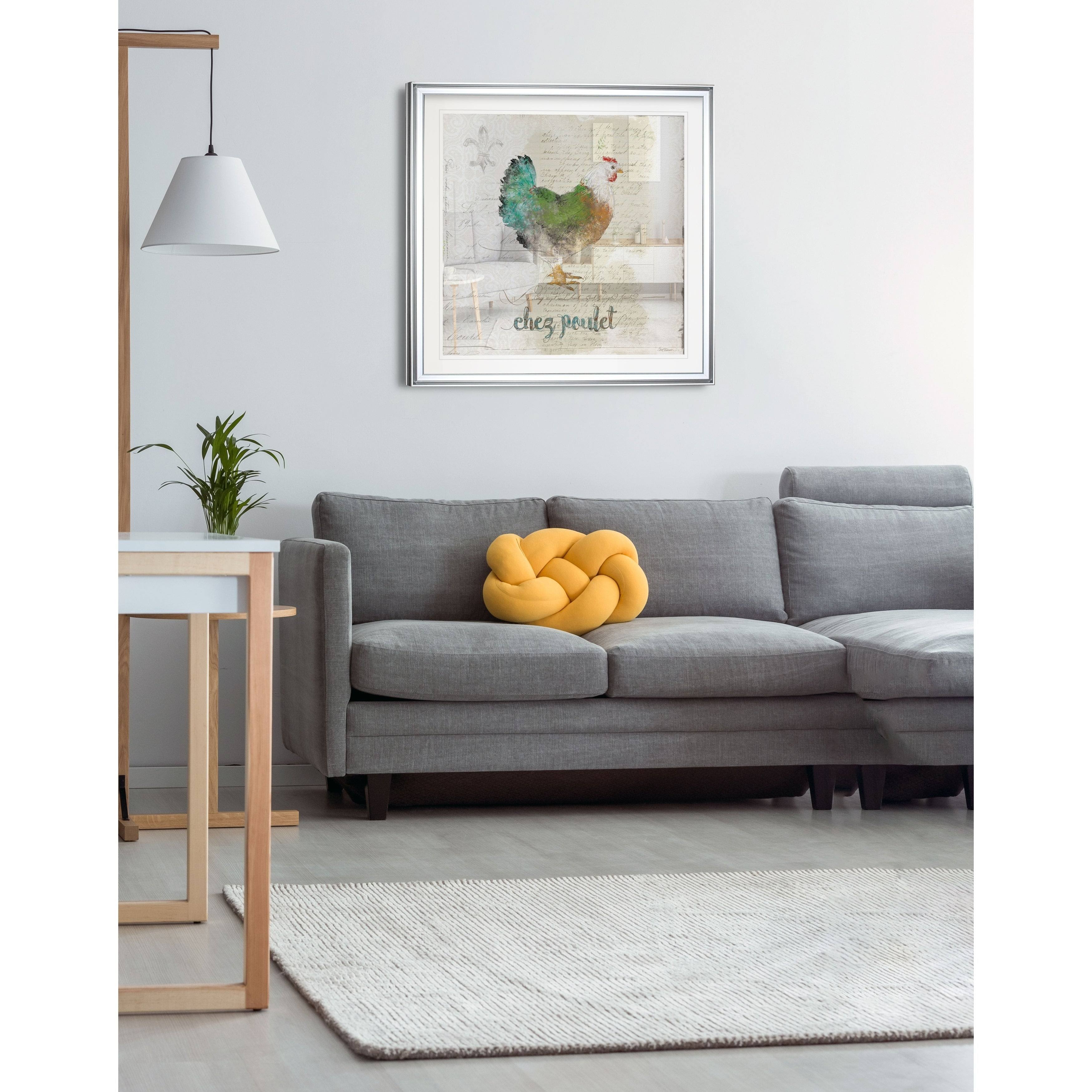 Garden Sketch Love -Framed Giclee Print - 38 x 38