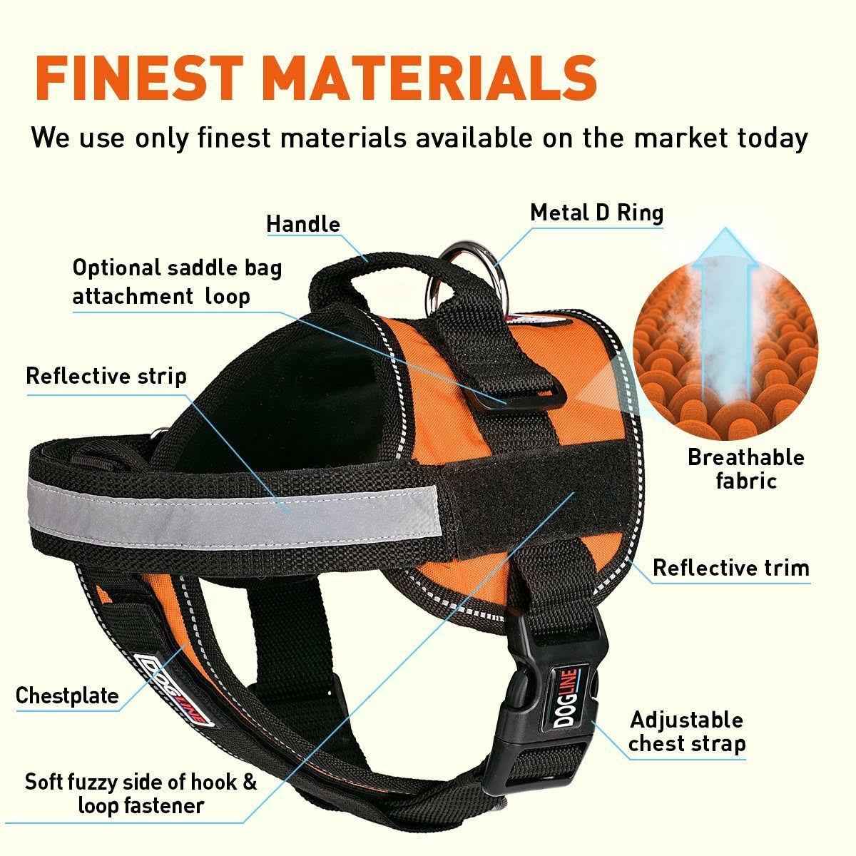 Dogline N0202-22 Unimax Multi Purpose Dog Harness Blue Camo M 22x22-30x22
