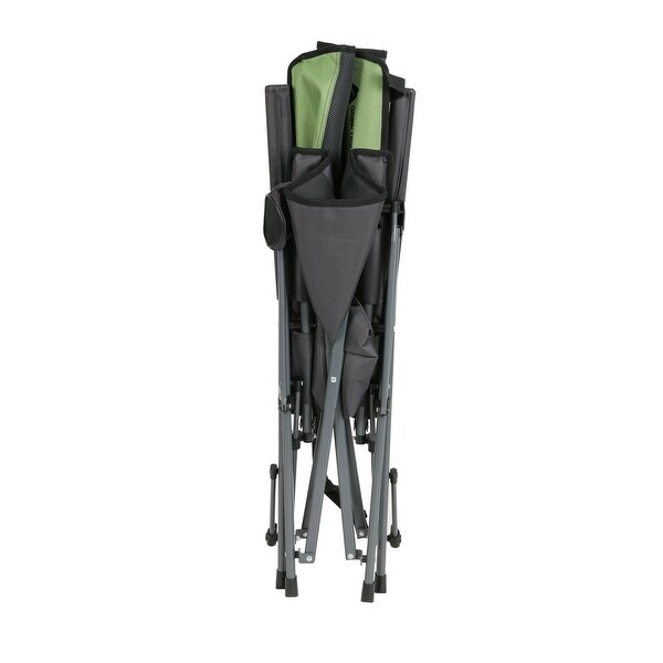 High Back Hard Arm Camping Chair,Gray