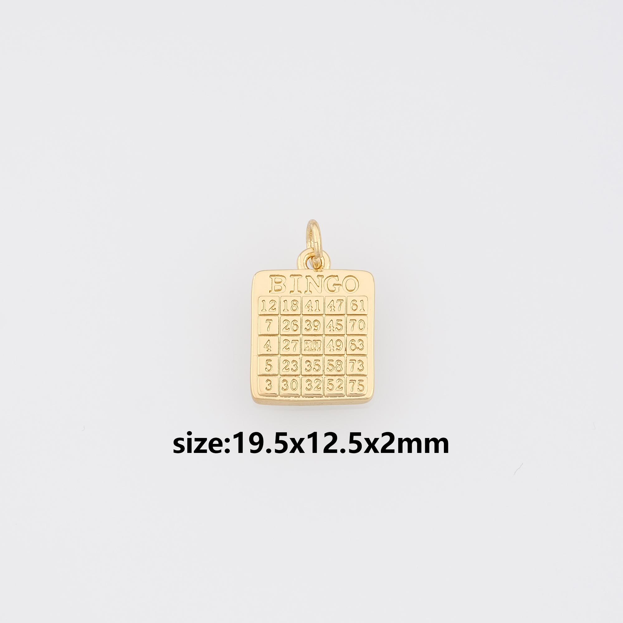 18K Gold Filled Rectangle Pendant,Rectangle Charm Earrings Necklace for DIY Jewelry Making Supply