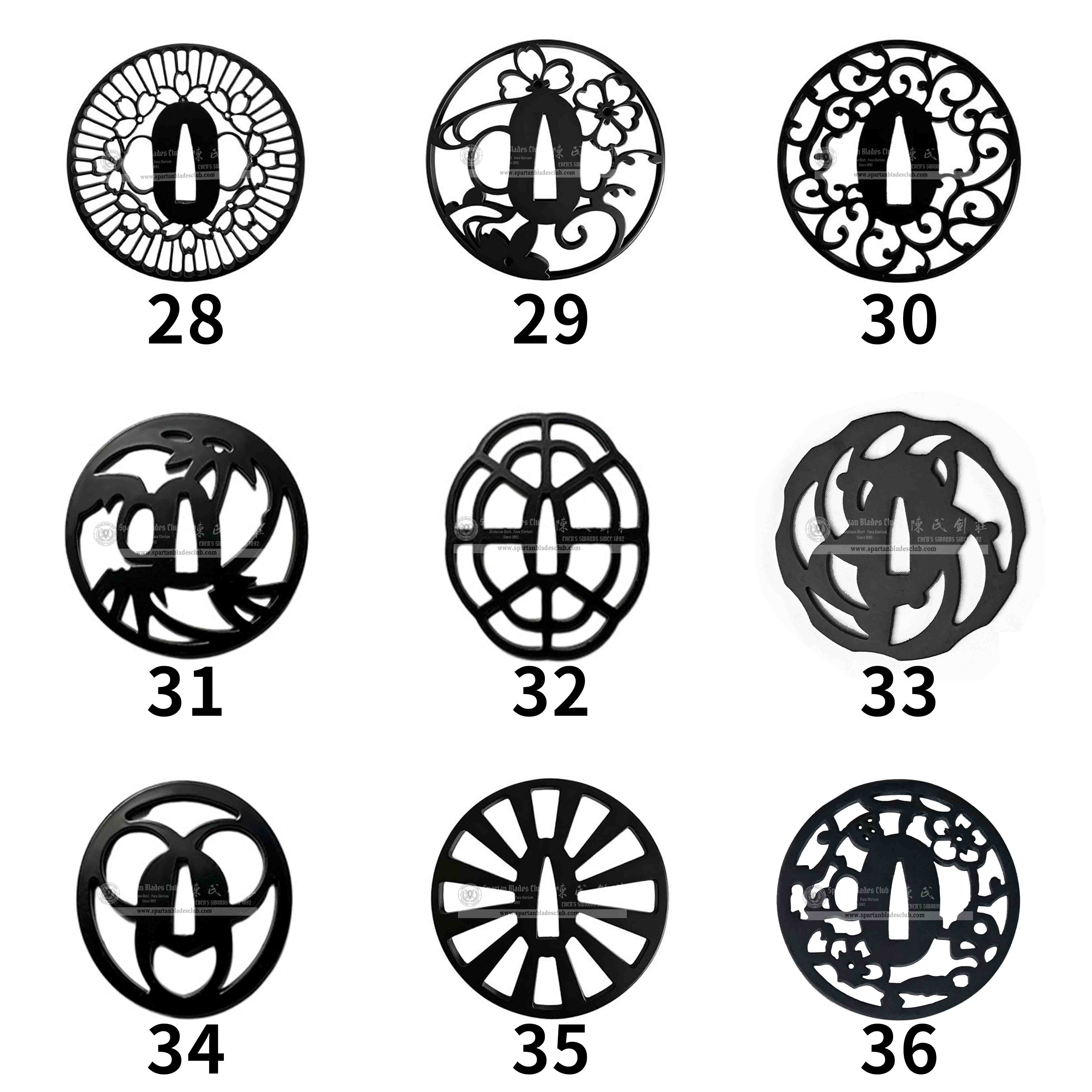 Custom Your Katana | Iron Tsuba | Spartan Blades Club | CHEN'S SWORDS 1892 - Spartan Blades Club - 陳氏劍莊1892
