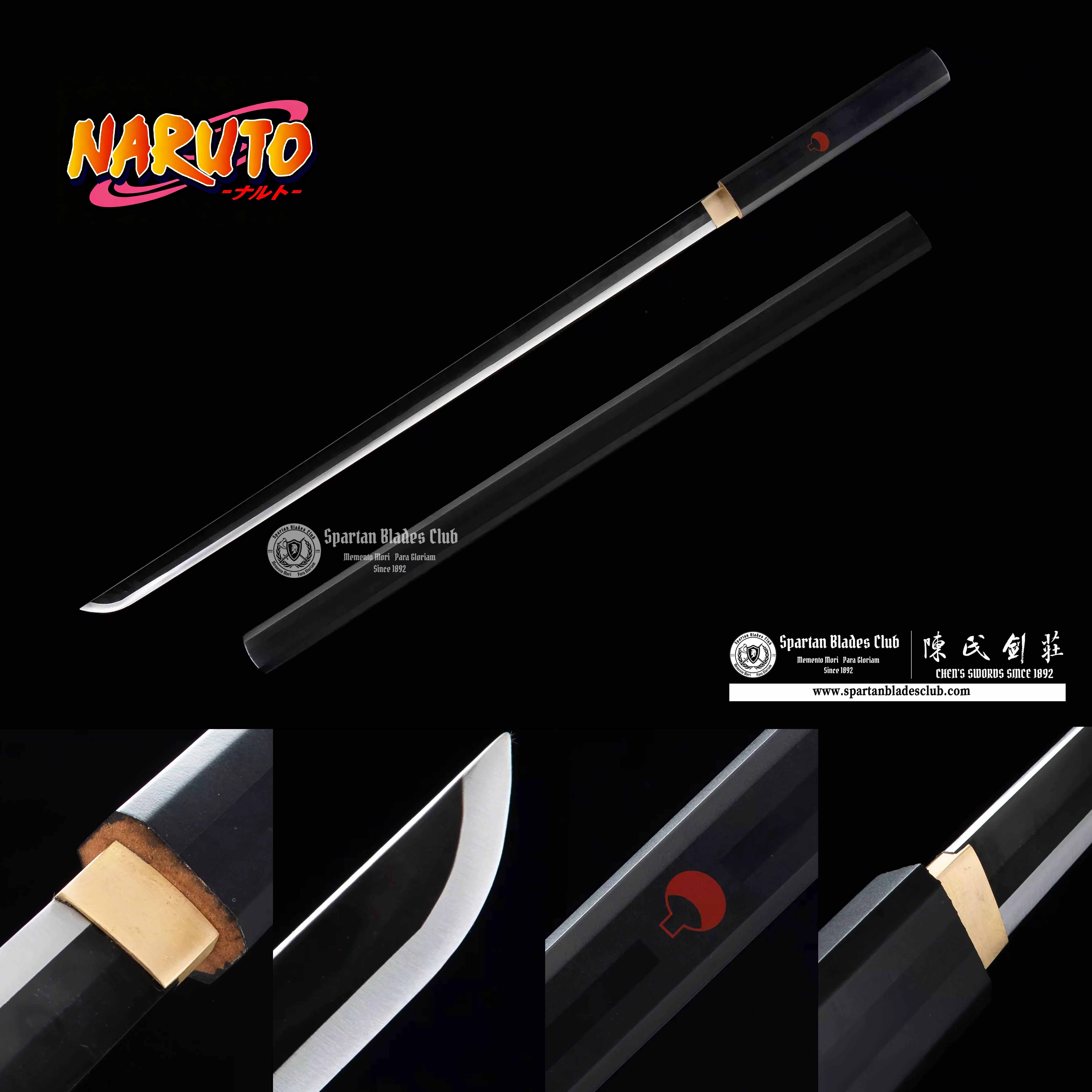 NAROTU: Sasuke - Itachi Uchiha | Kusanagi Sword(草薙剑) | 1045 Carbon Steel | Full Tang | Fully Functional | Full-tang | Spartan Blades Club | CHEN'S SWORDS 1892 - Spartan Blades Club - 陳氏劍莊1892