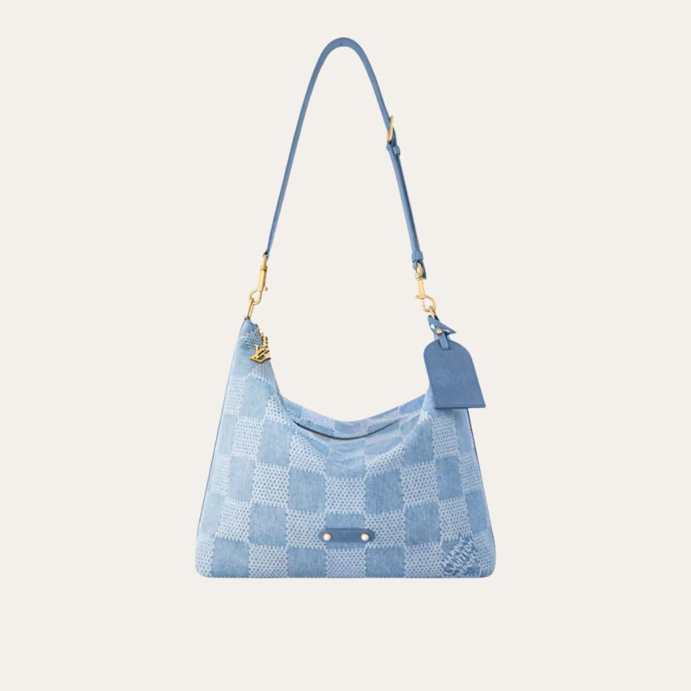 Louis Vuitton Vagabond Hobo Blue 15 Inches N00202