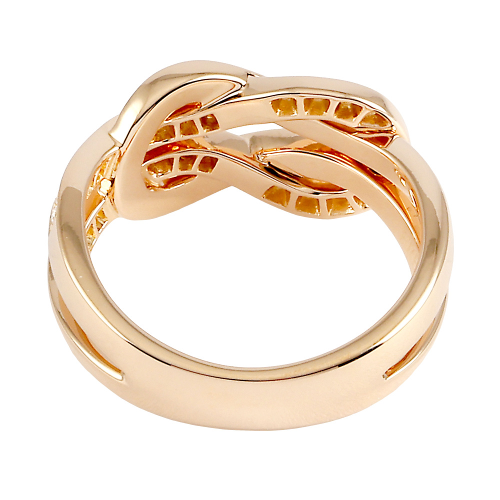 FRED Chance Amphini Mm Ring 18K Rose Gold Diamond 4B0868