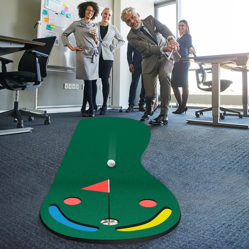 Portable Golf Practice Mat – 9.8 FT x 3 FT Turf Surface with Realistic Feel