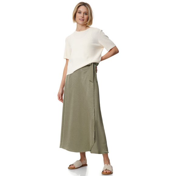 Gina Collection Damen Satin-Rock zum Wickeln