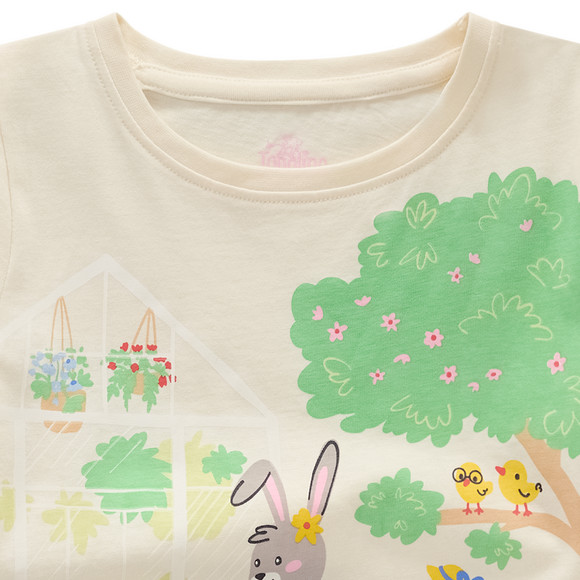 Topolino Mädchen T-Shirt mit Bauernhof-Print