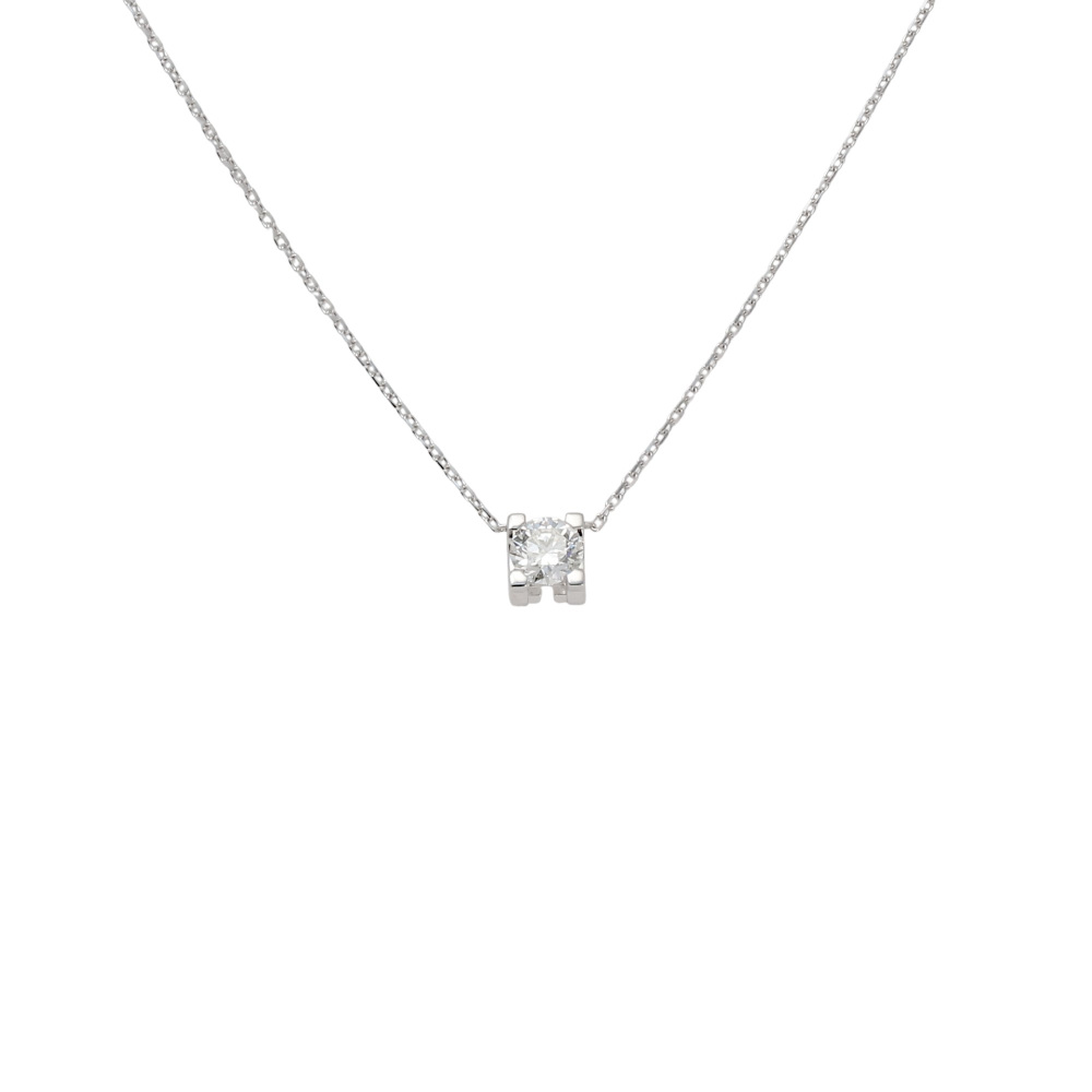 Cartier C Do Necklace 18K White Gold Diamond N7064200