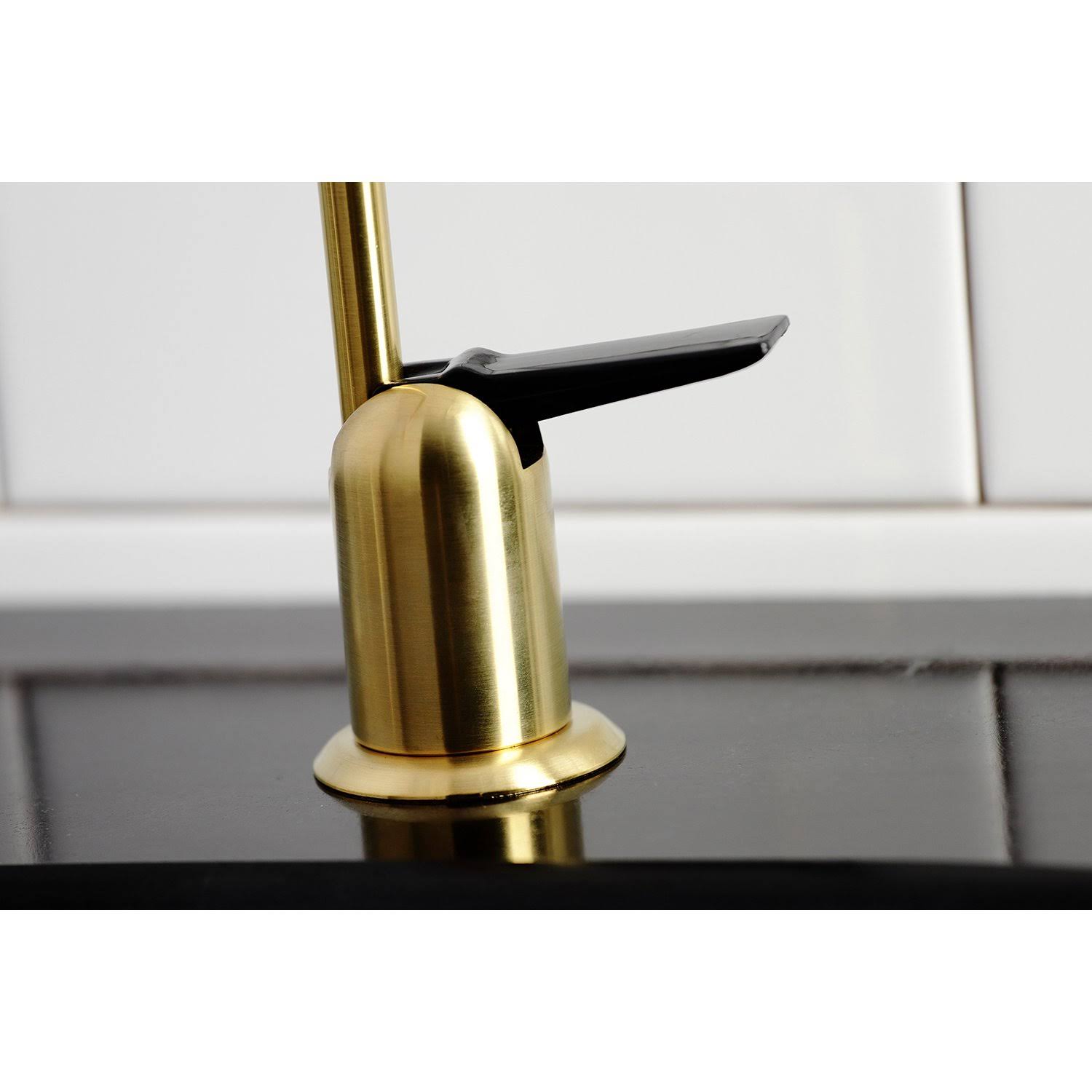 Kingston Brass K6190 Americana Single-Handle Water Filtration Faucet Matte Black