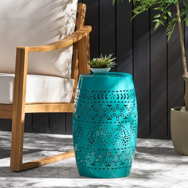 Lace Cut Design Metal Frame SIDE TABLE