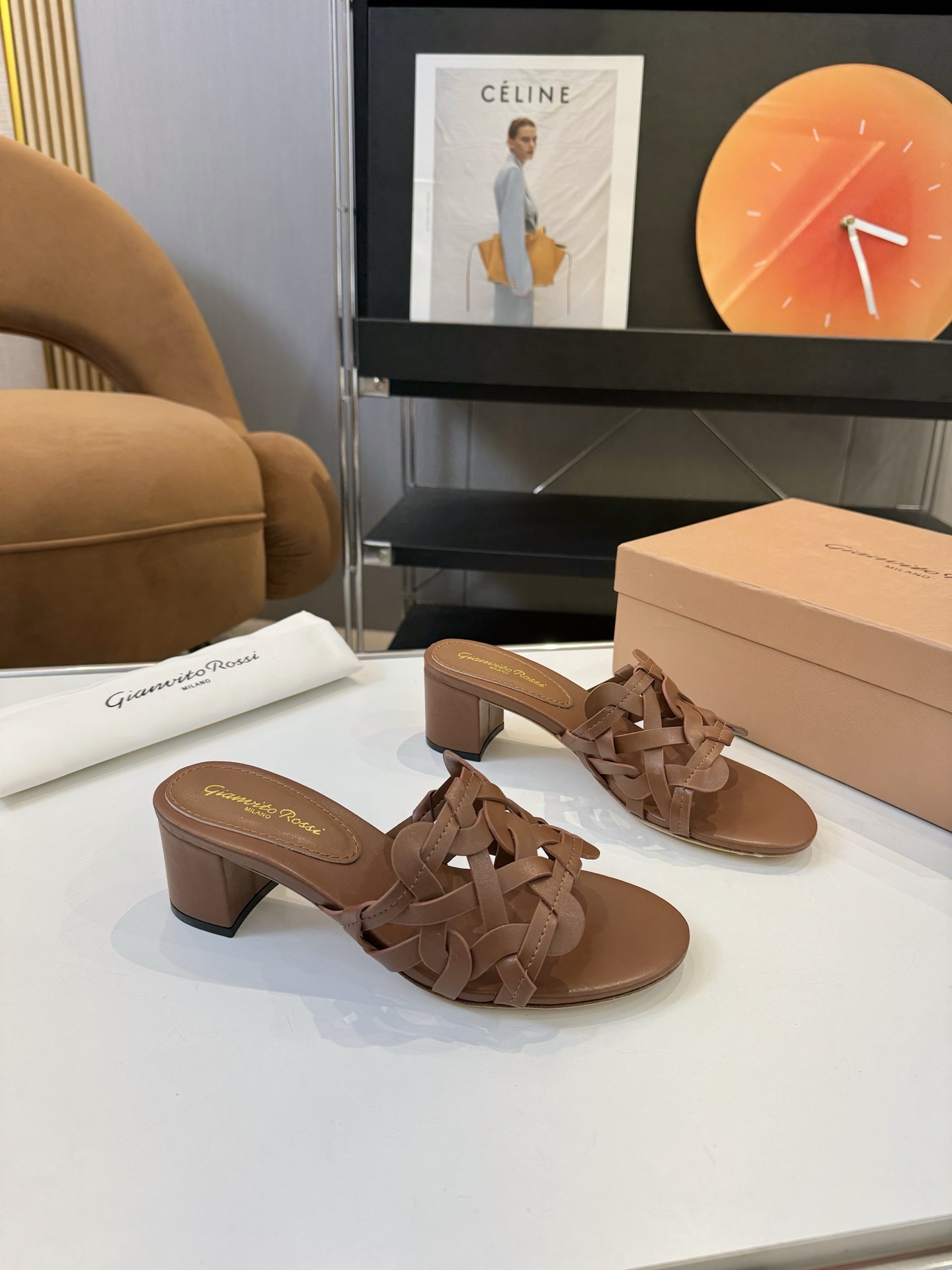 GR French braided hollow sandals - cnluxepick