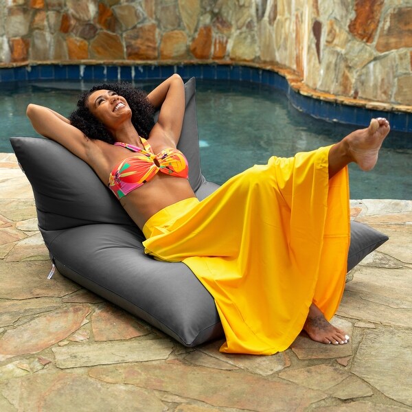 Deshi Sunbrella Patio Bean Bag Lounge Chair by Havenside Home