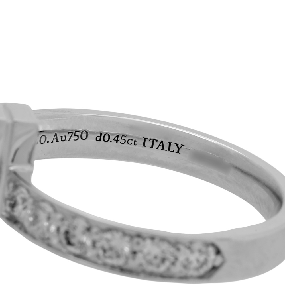 Tiffany & Co. Tiffany T Ring 18K White Gold Diamond 73125987