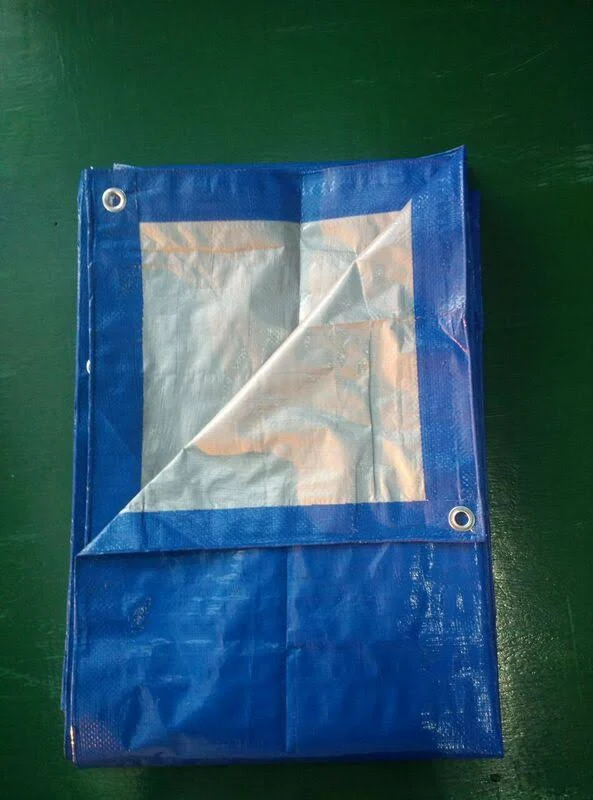 16& x 20& Blue u0026 Silver Multi-Purpose Waterproof Poly Tarp Cover