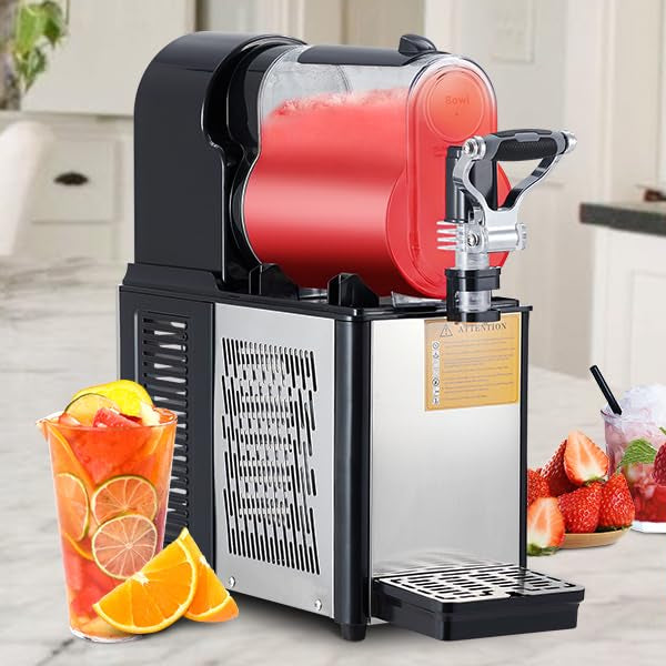 2026 Commercial Slushie Machine 3L Stainless Steel Self-Cleaning Slushy Maker for Frozen Drinks,Snow Melting Ideal for Home, Shop,Restaurant