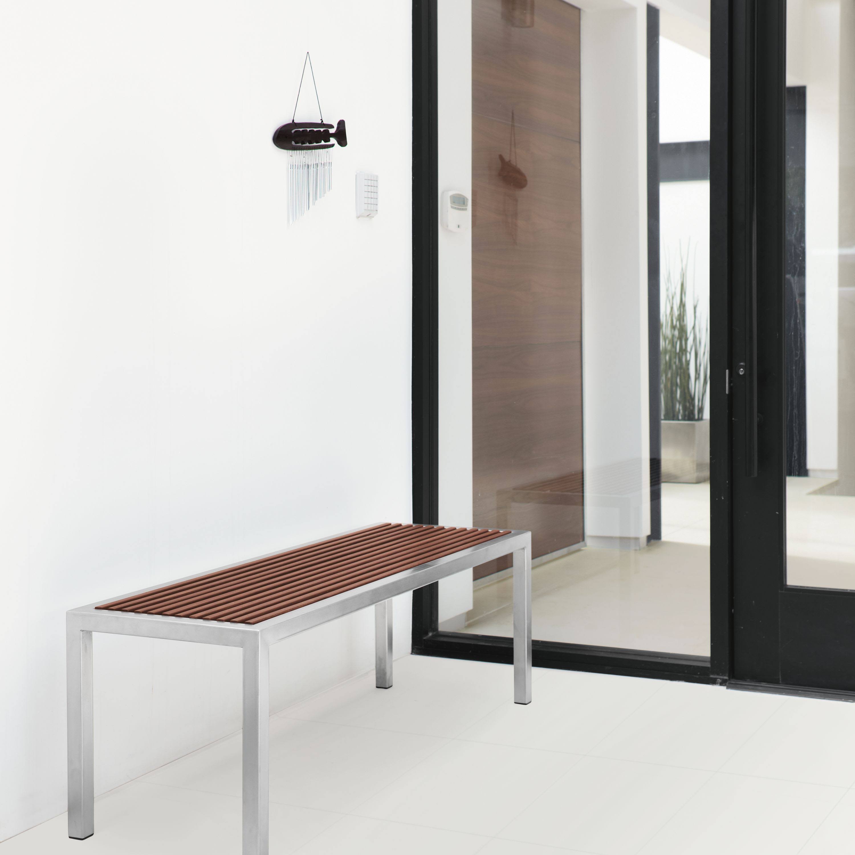 Room u0026 Board | Modern Montego Bench 18d 44W 18H in Stainless Steel