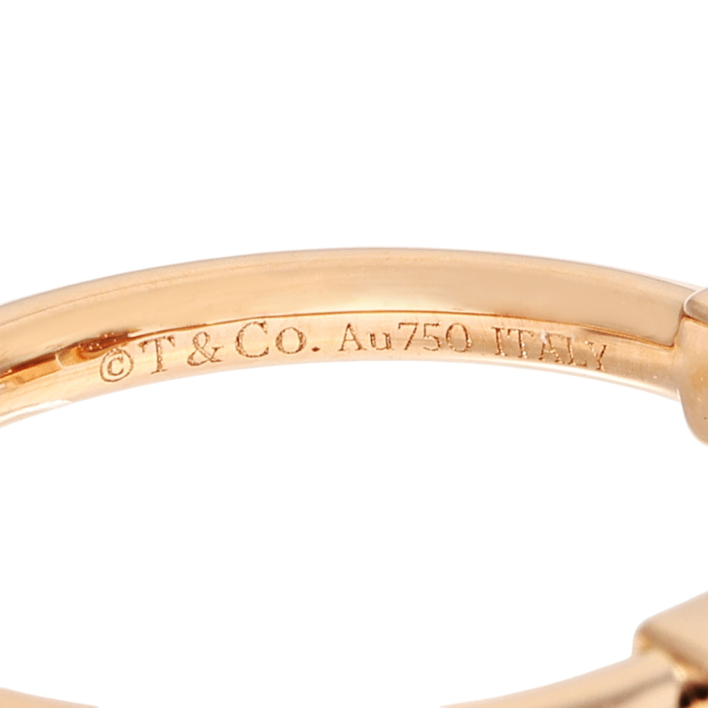 Tiffany & Co. Tiffany T Wire Ring 18K Rose Gold Onyx 64027433