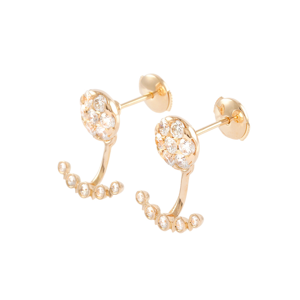 Cartier Ethancel Do Earrings 18K Rose Gold Diamond N8515102