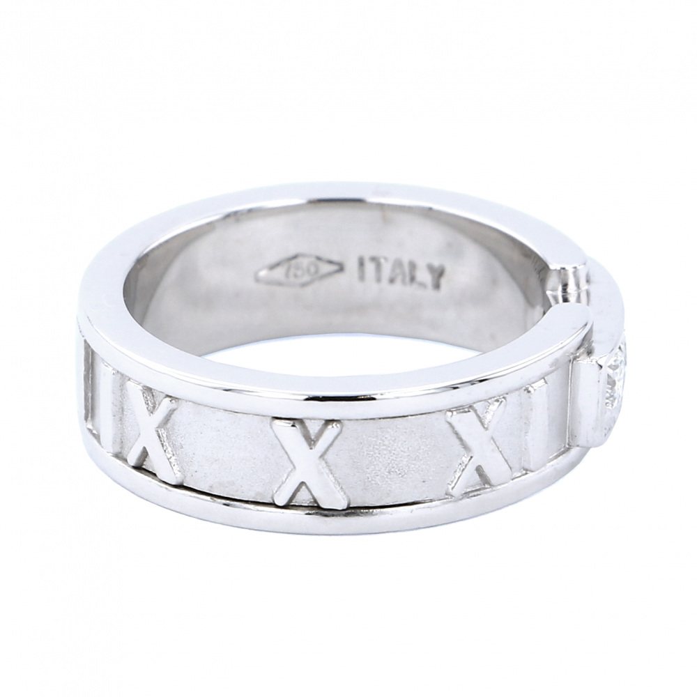 Tiffany & Co. Atlas Diamond Ring 18K White Gold