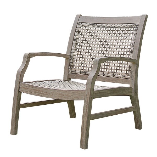 Cambridge Casual Warren Teak Wicker Outdoor Club Chair