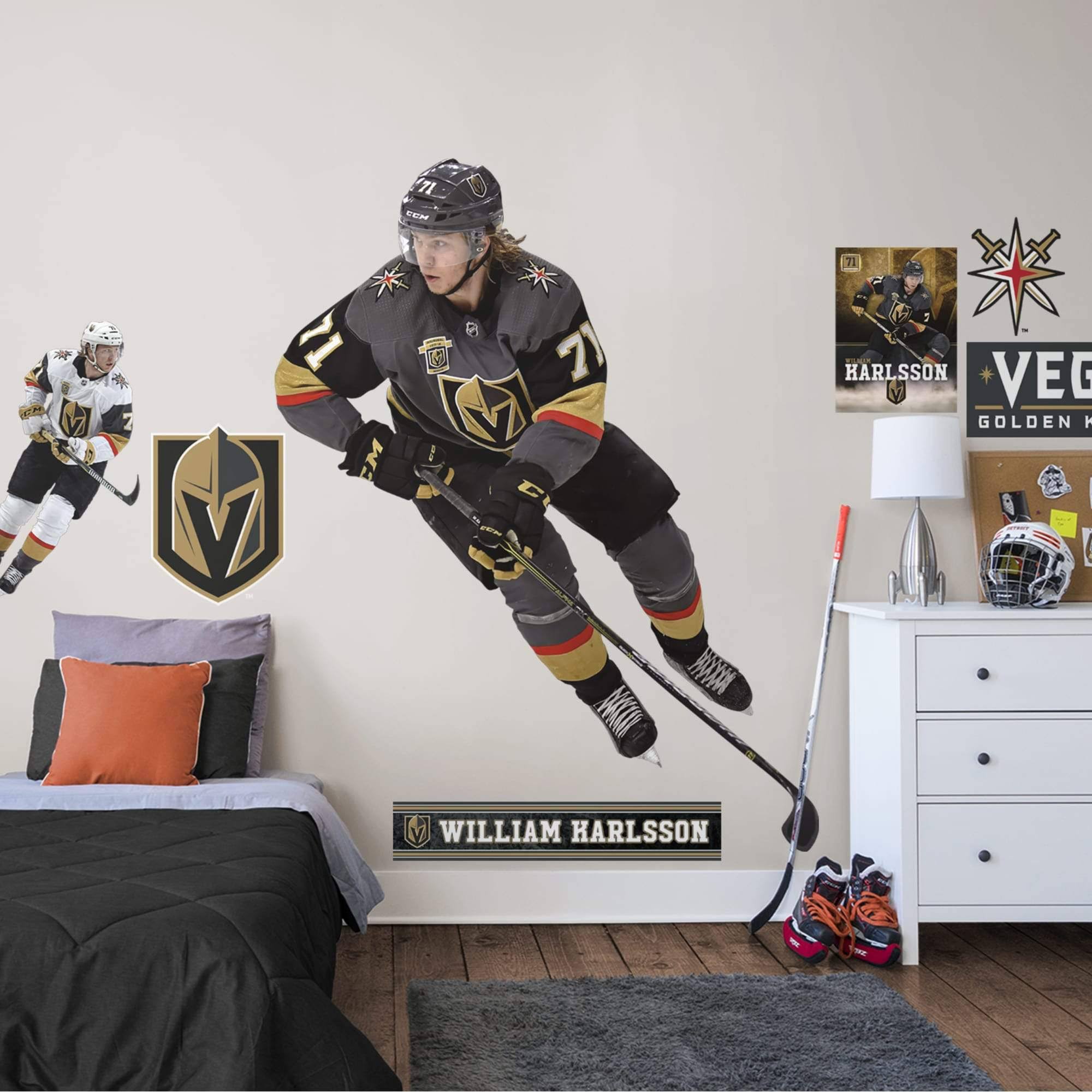 Fathead William Karlsson Vegas Golden Knights Life Size Removable Wall Decal
