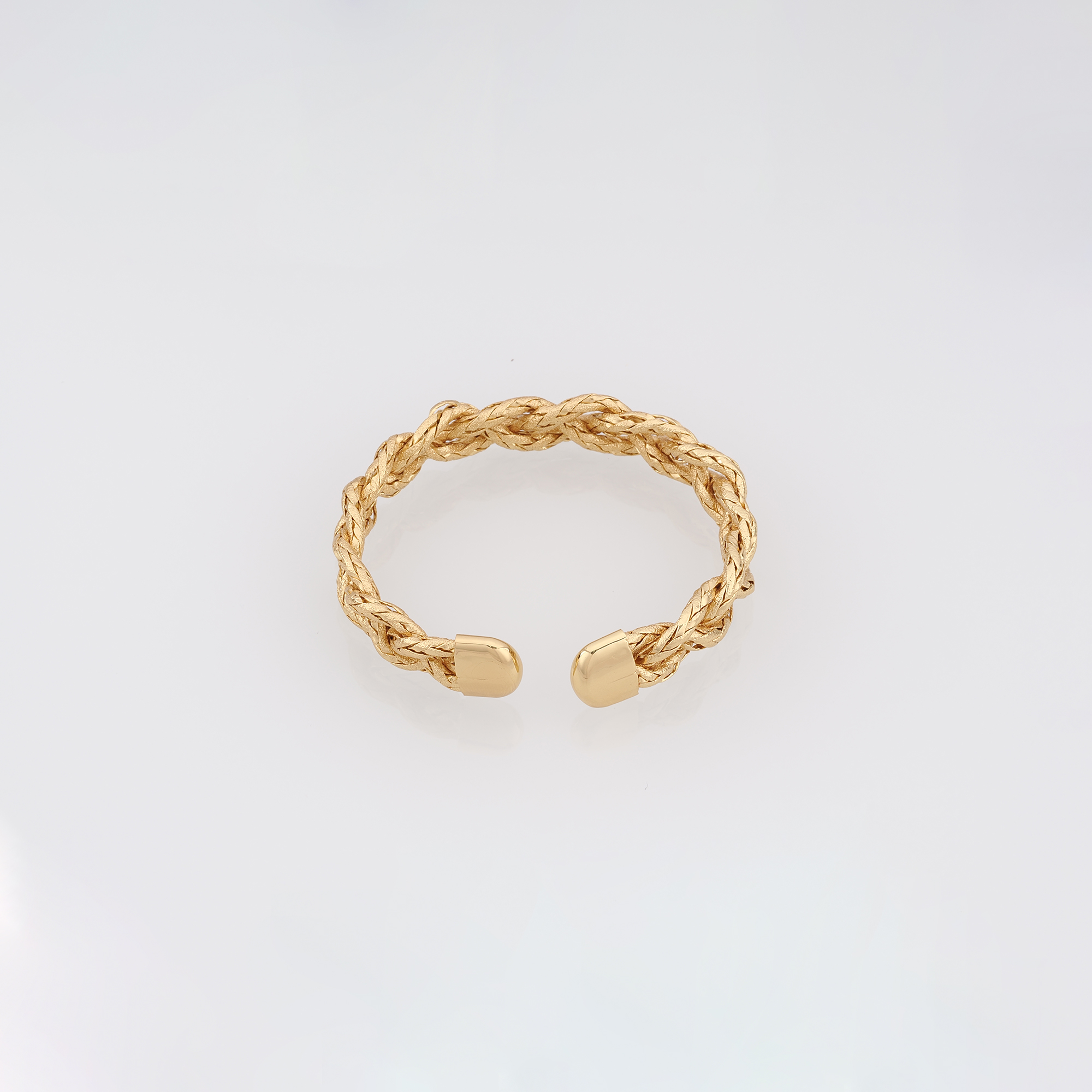 18K Gold Filled Braided Bangle,Gold Twisted Bracelet,Dainty Bracelet,Minimalist Bracelet,Gift for Her