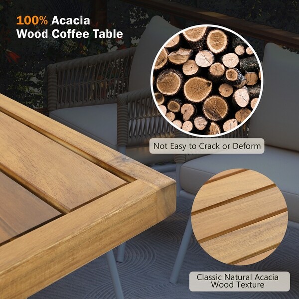 4pcs Lounge Chair Sets Patio Conversation Set Accent Single Sofa