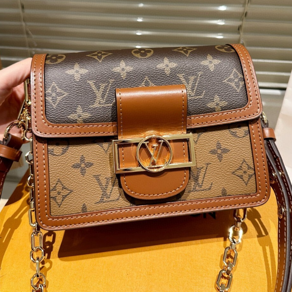 Louis Vuitton Dauphine Mm Brown 9.8 Inches M45958