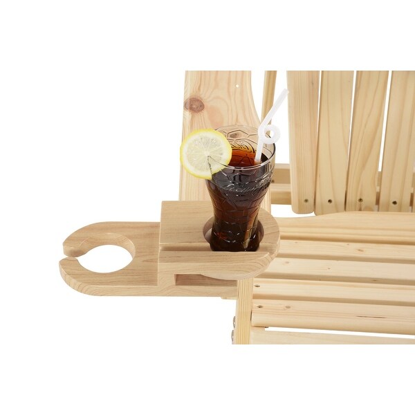 Double Sided Adirondack Chair wine and cup holder