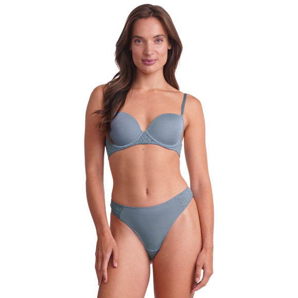 Gina Benotti 2 Damen Strings mit floraler Spitze