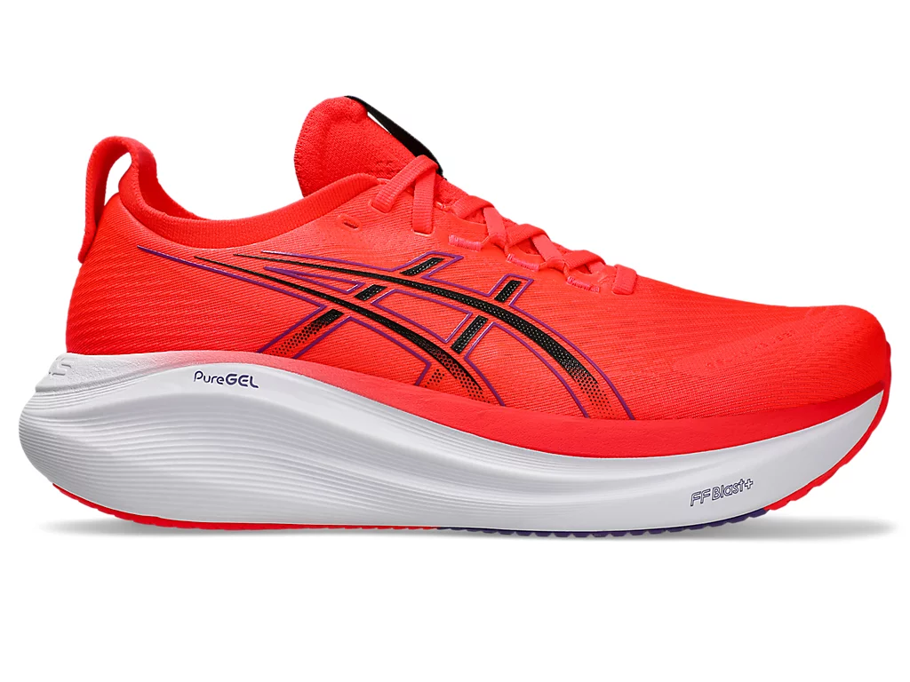ASICS GEL-NIMBUS 27 Running Shoes FLASH RED/BLACK 1011B958-600