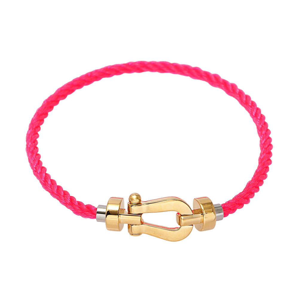 FRED Force 10 Mm Bracelet 18K Yellow Gold & Stainless Steel 0B0069-6B0344