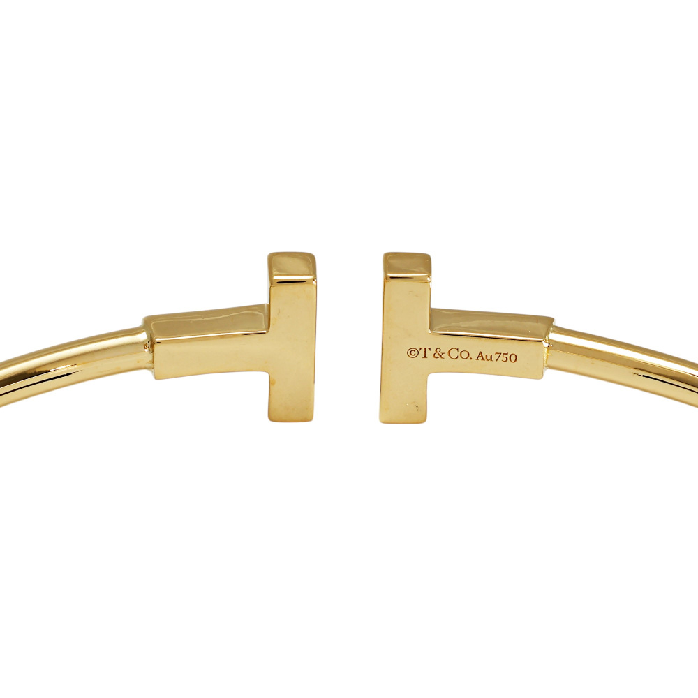 Tiffany & Co. Tiffany T Diamond Wire Bracelet 18K Yellow Gold 60010755